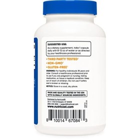 Nutricost Gélules de bile de bœuf 125 mg, 240 gélules sans OGM