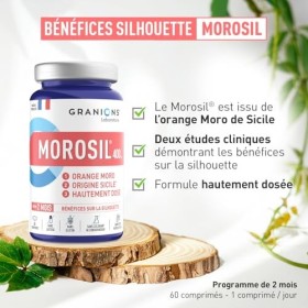 MOROSIL ® 400 mg GRANIONS - Morosil Perte de Poids - Morosil + Vitamine C - Morosil Hautement Dosé - Bruleur de graisse puiss