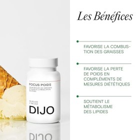 DIJO - Focus Poids - Gestion du Poids - Flavonoïdes Prébiotiques - Renforce Microbiote et Système Immunitaire - Augmente Dépe