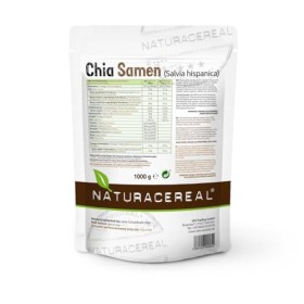 Naturacereal Graines de Chia 1kg – Riche en oméga-3, fibres et source de protéines végétales, centrale antioxydante, idéale p