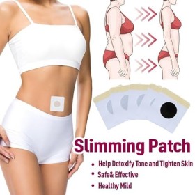 Lot de 2 paquets de 60 patchs amincissants pour brûler les graisses - Granulés abdominaux antiques efficaces - Détox végétal 