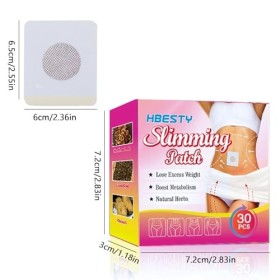 SSKHE Patch Minceur, 60 PCS Patch Amincissant Ventre, Herbe Slim Patch, Coupe-Faim pour la Perte de Poids