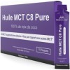 Paquets dHuile MCT C8 | Augmente Les Cétones 4 Fois Par Rapport aux Autres MCT | Cétogène, Paleo & Végétalien | Boîte de 15 