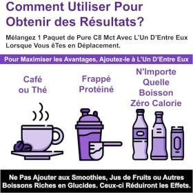 Paquets dHuile MCT C8 | Augmente Les Cétones 4 Fois Par Rapport aux Autres MCT | Cétogène, Paleo & Végétalien | Boîte de 15 