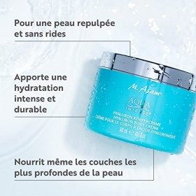 M. Asam AQUA INTENSE Crème corps à lacide hyaluronique 300ml – Complexe breveté à lacide hyaluronique, hydrate, raffermit