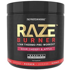 Raze Burn Pre-Workout Powder | Advanced Pre-Workout | Sour Cherry & Apple