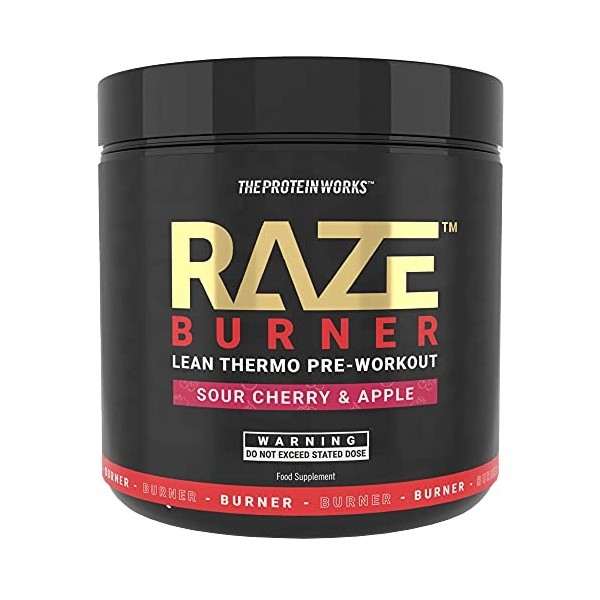 Raze Burn Pre-Workout Powder | Advanced Pre-Workout | Sour Cherry & Apple
