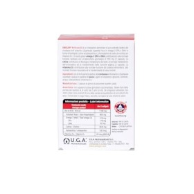 Omégor Krill D3 - Supplément alimentaire à lhuile de krill - Formule oméga 3 super concentrée - vitamine D3 et vitamine E - 