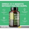 Vegageno OMEGA 3 6 9 Capsules Haute Concentration OMEGA 3 Vegan 200 Capsules Avec Vitamine E Naturelle Sans OGM Sans Gluten S