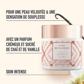 M. Asam BATH & BODY LOVELY CHAI Crème corps vanille 300 ml – Aux huiles précieuses et hydrate et protège la peau, parfum cr