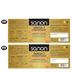 SANON omega 3 concentrado 30 cápsulas blandas de 1418,9 mg