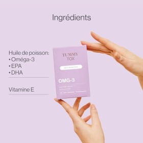 Oméga 3 1000 mg, 500 mg EPA et 250 mg DHA avec vitamine E ajoutée. Pas darrière-goût de poisson, approvisionnement de 60 jou