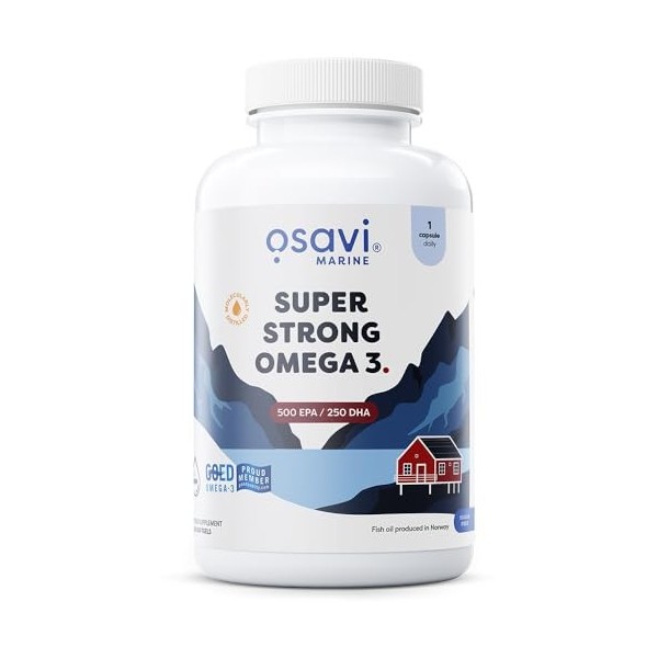 Osavi Super Strong Omega 3, 500 EPA / 250 DHA - 180 softgels