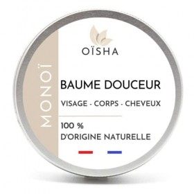 Baume Multi-Usages Monoï - 100% naturel - 60ml - Nourrit, Protège, Démaquille et Apaise Corps, Visage, Cheveux - Tout Type de