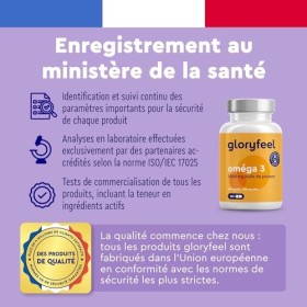 Oméga 3 2000mg Huile de Poissons Sauvages, 260 Gélules, Fortement Dosé avec 660mg EPA et 440mg DHA, Contribue à une Fonction 