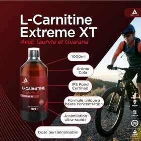 Bodyathlon- L-Carnitine Liquide Extreme XT 1L- L Carnitine Liquide Taurine Guarana- Goût Cola- Pre workout puissant - Résista