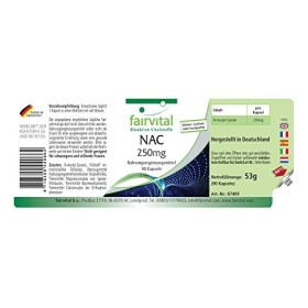 Fairvital | NAC 250 mg - set pour pendant 3 mois - 90 gélules - acides aminés - N-acétyl-cystéine