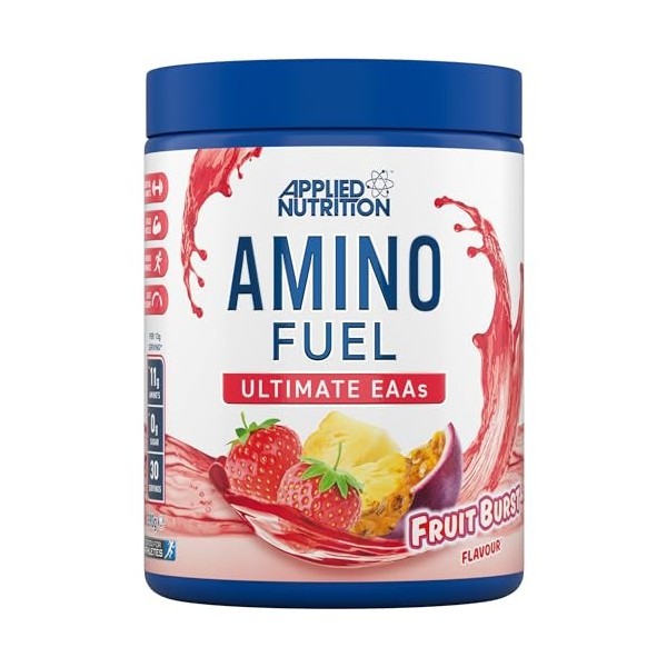 Applied Nutrition Amino Fuel Complément dAcides Aminés, Poudre dAcides Aminés Essentiels, BCAA en Poudre, Carburant Muscula