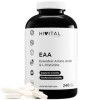 EAA Acides Aminés Essentiels. 240 comprimés végétaliens pour 2 mois. 9 Acides Aminés Essentiels pour le Pré- et Post-entraîne