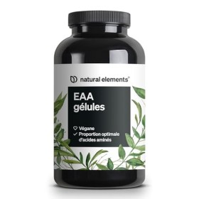 EAA gélules hautement dosées – 300 gélules – 8 acides aminés essentiels – végane, sans additifs inutiles – produit et contrôl