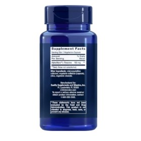 Life Extension L-Theanine 100mg, 60 Capsules Végétariennes - Relaxation Mentale et Sérénité