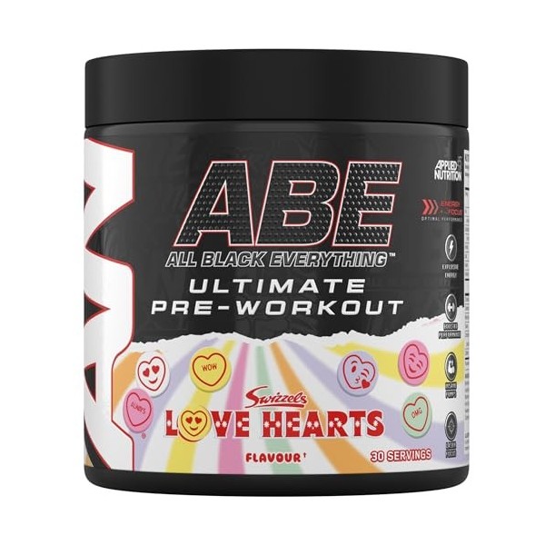 Applied Nutrition ABE Pré-Entraînement - All Black Everything Poudre Pre Workout à Base de Citrulline, de Créatine et de Bêta