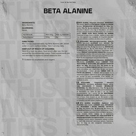 Bulk Poudre de bêta-alanine pure, 500 g, lemballage peut varier