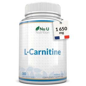 L-Carnitine Complexe 1 650mg - 180 Forte Puissance Capsules Véganes - Avec Riboflavine, Biotine, Chromium, Vitamine D, B3 & B