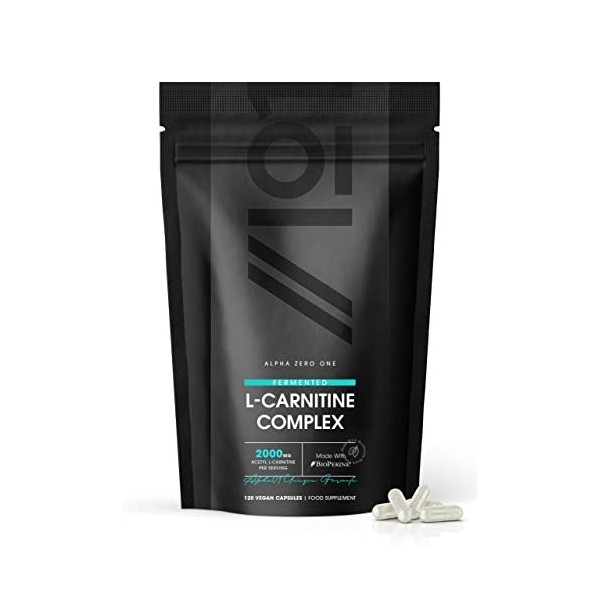 L-Carnitine 2000mg Complex with BioPerine® - Energy & Metabolism Support - Boosted with Vitamin D3, B2, B3, B6, Biotin & Chro