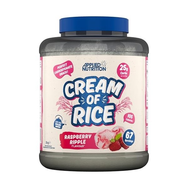 Applied Nutrition Complément de Crème de Riz, Crème de Riz pour Entraînement Riche en Glucides, Source dÉnergie pour Collati
