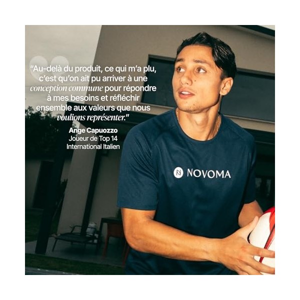 NOVOMA Créatine Monohydrate Creapure®, 100% Poudre Ultra Pure, Performance et Force Musculaire, Saveur Nature, 60 Portions, S