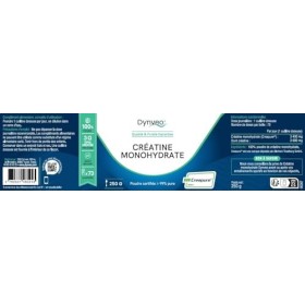 Créatine Monohydrate Creapure® en Poudre 250g - Force Musculaire & Performances physiques - 100% pure - Adaptée à tous - Goût