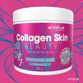 Activlab Pharma Collagen Beauty Powder | pot de 200g de poudre | goût fraise-framboise | 25 portions | pour femmes | soutien 