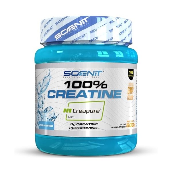 Creatine Creapure - 100% Creatine Creapure - 500 g - Creatine monohydrate Creapure - Créatine monohydrate Creapure - Creapure