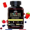 Creatine Monohydrate Gummies 3g/BCAA Musculation Pre Workout/Collagene/Vitamine B6/Sport/Fitness/Vegan/Sans Gluten/Sans OGM/S