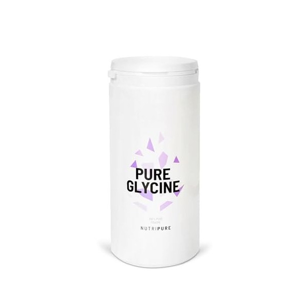 Nutripure | Glycine Pure 100% Vegan | Acide Aminé Essentiel | Idéal pour la Reconstruction du Collagène des Articulations & l