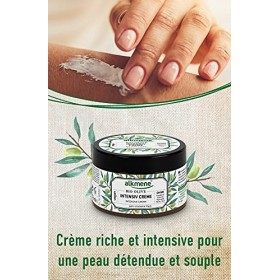 alkmene Creme hydratante visage à lhuile dolive biologique - Soin visage et corps pour peau très sèche - crème intensive vé