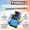 Formule Endurance Homme – Pour Circulation Sanguine – Booster Testostérone, Vigueur, Énergie – Shilajit, Maca, Ginseng, Argin