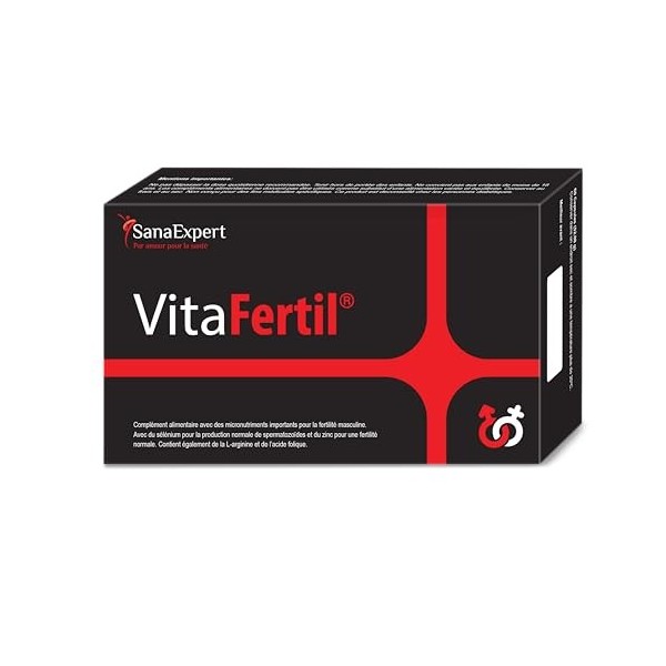 SanaExpert® VitaFertil, vitamines pour lhomme, L-arginine, acide alpha-lipoïque, acide folique, fertilité 1 