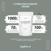 nutri+ L-Citrulline malate en poudre 1 kg - hautement dosé + végétalien + pur - booster de musculation + fitness - L-Citrulli