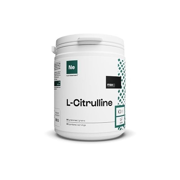 L-Citrulline 100% Pure - 90 Grammes| Qualité brevetée BioKyowa • Pour lanabolisme et la congestion musculaire • Acide Aminé 