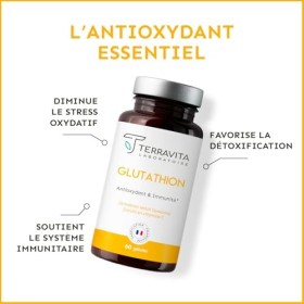 Glutathion Liposomal | Forme Réduite GSH avec Vit C | Active, Stable et Biodisponible | Antioxydant Puissant + Anti-âge + Imm