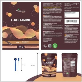L Glutamine Poudre 5000 mg | 100% Pur et Naturel | Matière Première de Marque : AMINOFERMENT® | Récupération Musculaire – Pos
