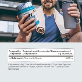 Best Glutamine - Glutamine poudre pour la croissance musculaire et la récupération post-entraînement - L-Glutamine en poudre 