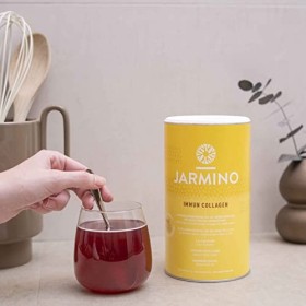 Poudre de collagène avec L-glutamine - renforcer le système immunitaire | Vitamines C, D, sélénium, zinc, gingembre, sureau, 