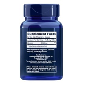 Life Extension Glycine 1000mg - 100 Capsules Végétariennes - Soutien Essentiel pour la Santé Métabolique et Cognitive