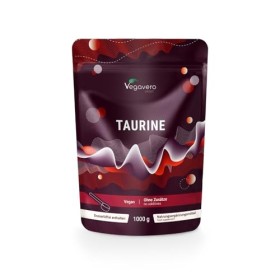 Taurine Poudre 1kg | 100% Pure | Solubilité Optimale & Testée en Laboratoire | Fatigue Musculaire + Performance | Vegan & San