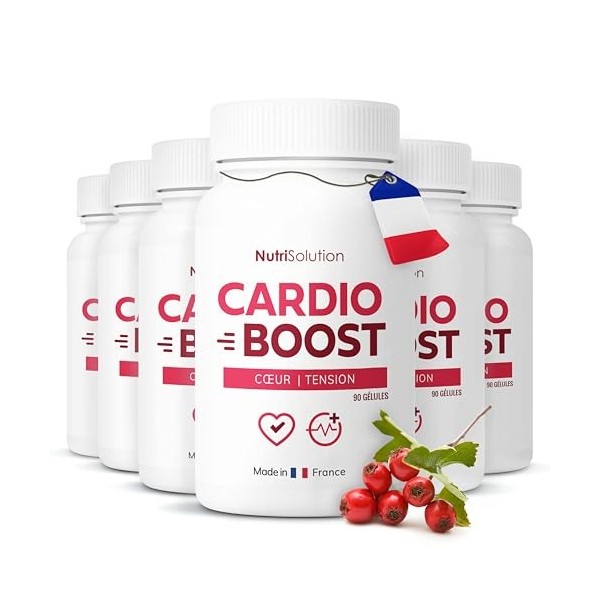 Cardio Boost : Formule Naturelle de Soutien Cardiovasculaire - Pour la Circulation, lEnergie et le Bien-Être Cardiaque - 90