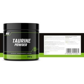 Taurine Powder 250g - Acide aminé Taurine 900 mg par portion - 277 portions par paquet - Supplément diététique - par MZ