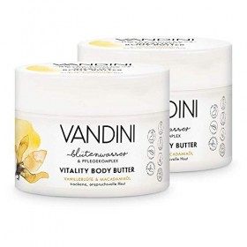 VANDINI Vitality Crème hydratante corps femme à la fleur de vanille et à lhuile de macadamia - creme corps hydratante peaux 